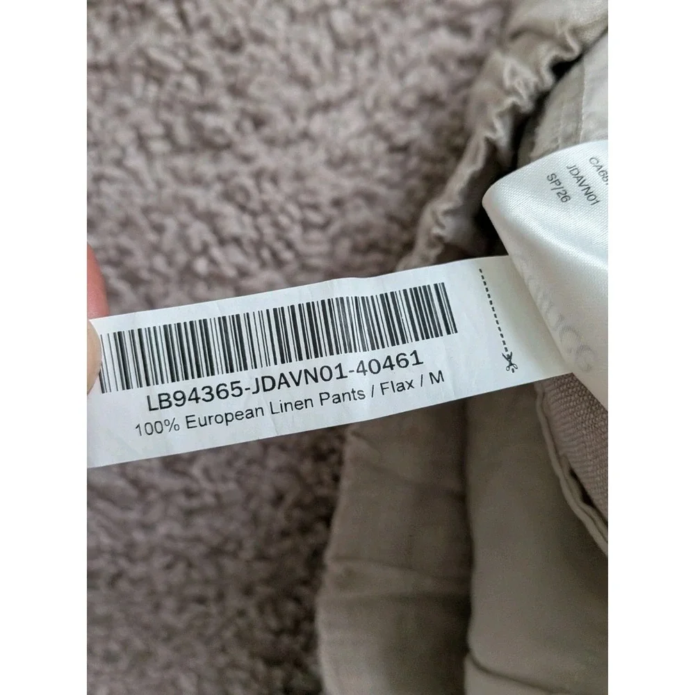 Quince 100% European Linen Pants Flax Mens Medium (Fits 30x31) NWT Pockets